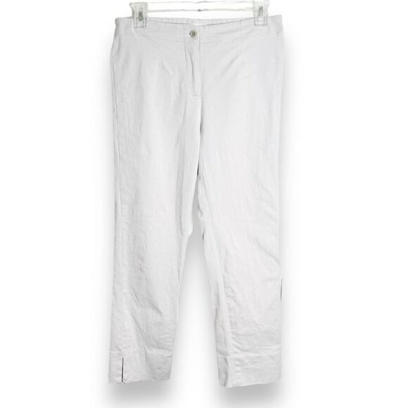 Amina Rubinacci Napoli Women’s Cherie Guya Gray Khaki Capri Size 42 - Fit XS 0-2 - Picture 1 of 12